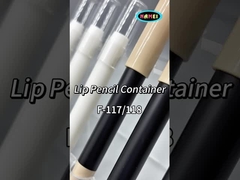 Các ống màu môi bằng bút chì nhựa trong suốt với bàn chải sơn môi cho bao bì mỹ phẩm