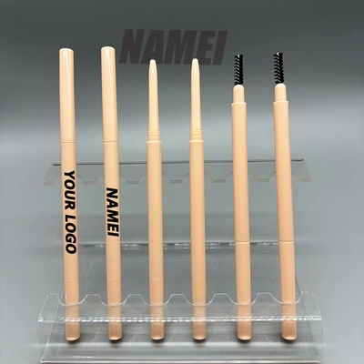 Giá tốt. Nhập khẩu thiết kế logo cá nhân tùy chỉnh bán buôn 2 đầu Slim Tube Eyebrow Pen container with Brush from Factory trực tuyến