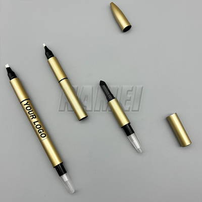 Giá tốt. 3 trong 1 OEM ODM tùy chỉnh lông mày bút chì khuôn trang điểm bút eyeliner bông hoa mỹ phẩm bao bì ống bao bì mỹ phẩm trực tuyến
